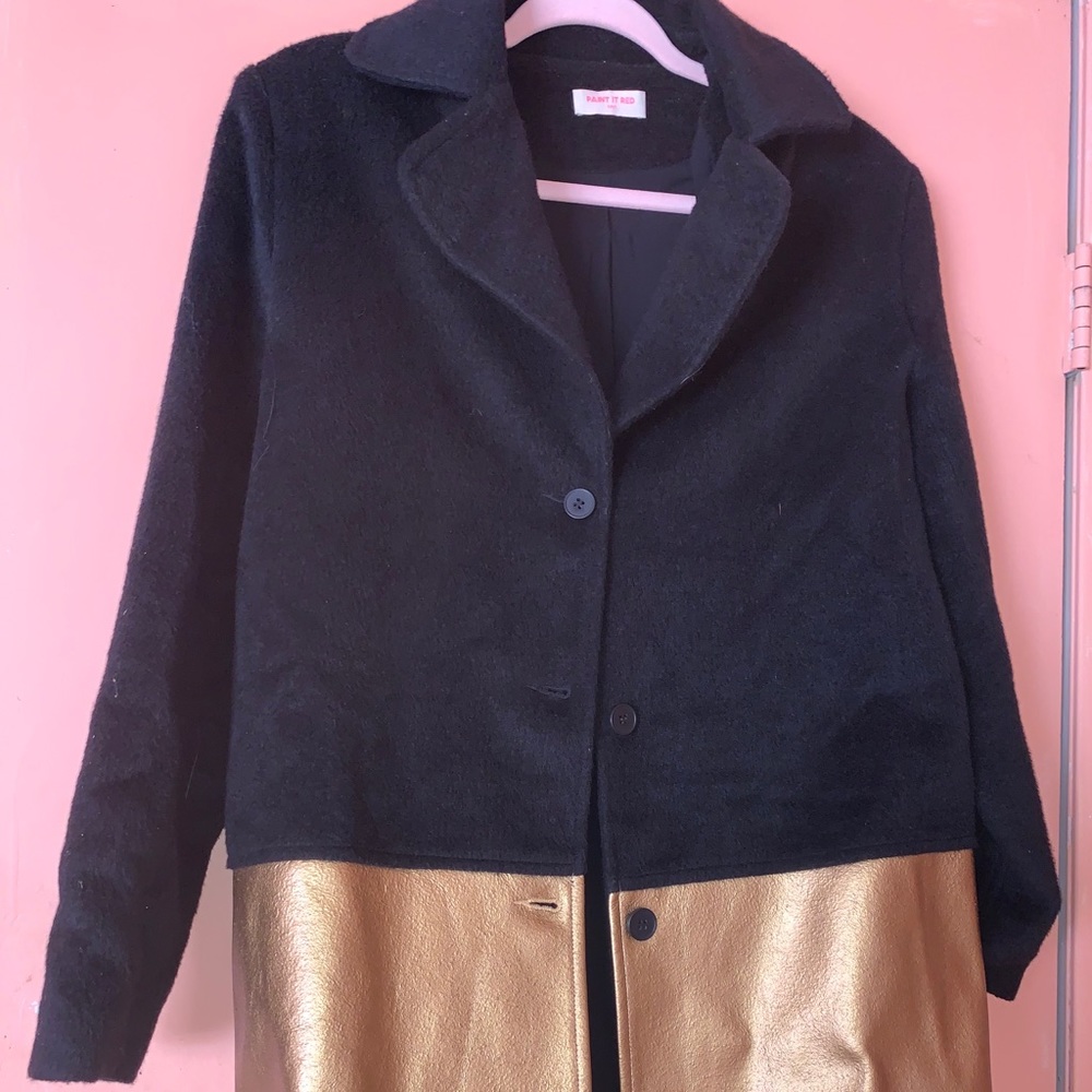 Black and gold Coat